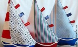 Кораблики из ткани Кораблики из ткани
